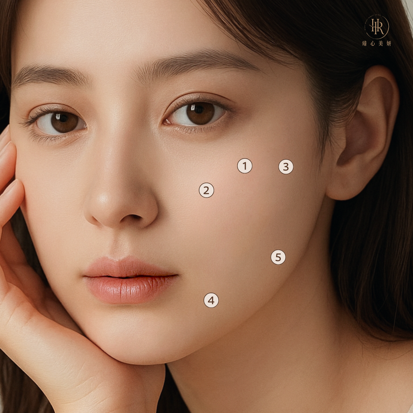 逆時針注射點位_臉部